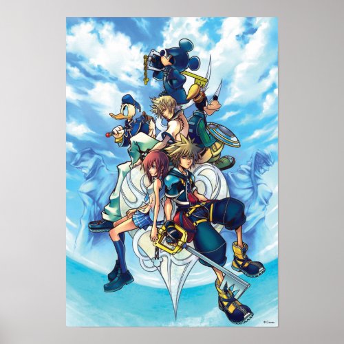Kingdom Hearts II  Game Box Art Poster