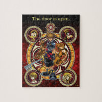 Kingdom Hearts II | Gold Stained Glass Key Art