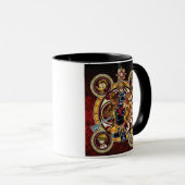 Kingdom Hearts II | Gold Stained Glass Key Art Mug (Front Right)