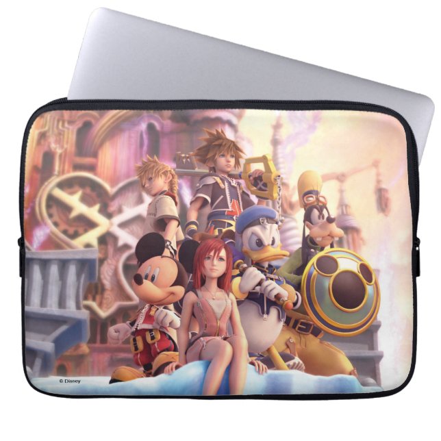 Kingdom Hearts II | Hollow Bastion Key Art Laptop Sleeve (Front)