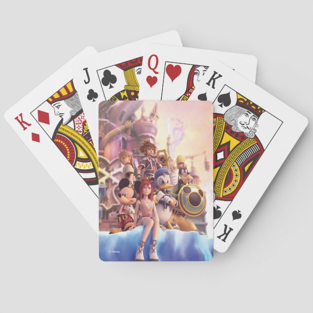 Kingdom Hearts II | Hollow Bastion Key Art Poker Cards (Back)