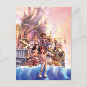 Kingdom Hearts II Hollow Bastion Key Art Postcard