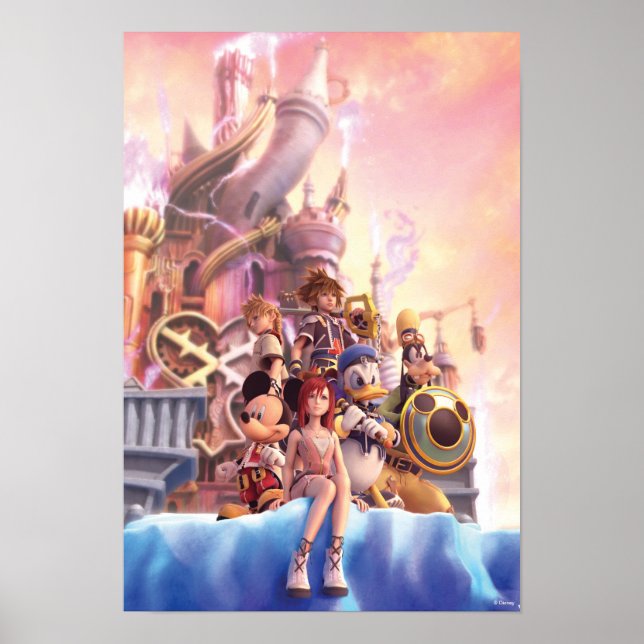 Kingdom Hearts II | Hollow Bastion Key Art Poster (Front)