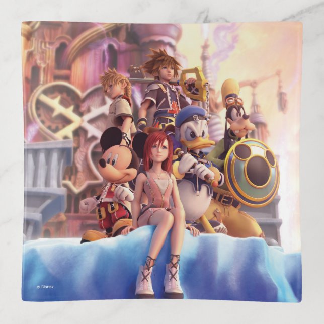 Kingdom Hearts II | Hollow Bastion Key Art Trinket Tray (Front)