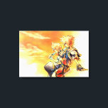 Kingdom Hearts II | Roxas & Sora Eating Ice Pops Canvas Print<br><div class="desc">Check out this beautiful illustration of Roxas and Sora watching the susnet,  eating sea salt ice cream pops.</div>