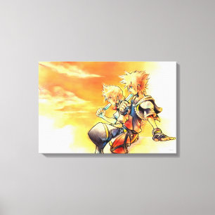 Kingdom Hearts II   Roxas & Sora Eating Ice Pops Canvas Print