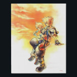 Kingdom Hearts II | Roxas & Sora Eating Ice Pops Faux Canvas Print<br><div class="desc">Check out this beautiful illustration of Roxas and Sora watching the susnet,  eating sea salt ice cream pops.</div>