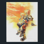 Kingdom Hearts II | Roxas & Sora Eating Ice Pops Faux Canvas Print<br><div class="desc">Check out this beautiful illustration of Roxas and Sora watching the susnet,  eating sea salt ice cream pops.</div>