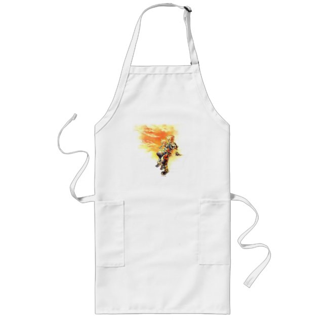 Kingdom Hearts II | Roxas & Sora Eating Ice Pops Long Apron (Front)