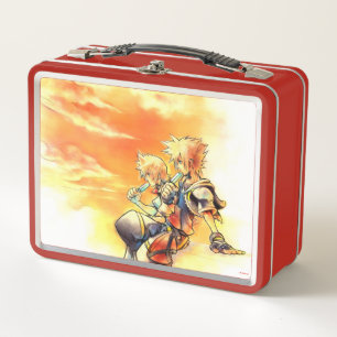 Kingdom Hearts II Roxas & Sora Eating Ice Pops Metal Lunch Box