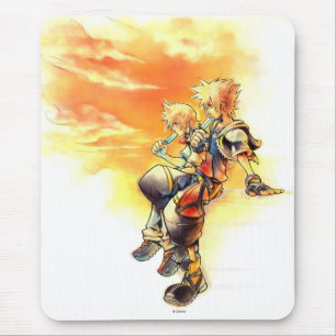 Kingdom Hearts II Roxas & Sora Eating Ice Pops Mouse Pad