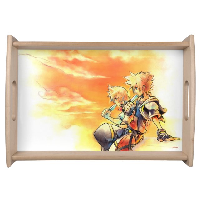 Kingdom Hearts II | Roxas & Sora Eating Ice Pops Serving Tray (Front)