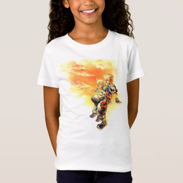 Kingdom Hearts II | Roxas & Sora Eating Ice Pops T-Shirt (Front)