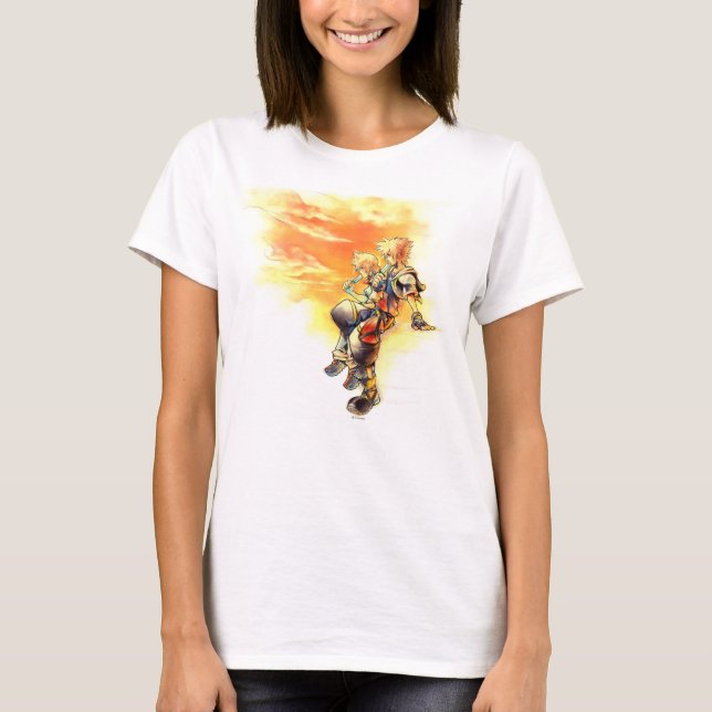 Kingdom Hearts II | Roxas & Sora Eating Ice Pops T-Shirt (Front)