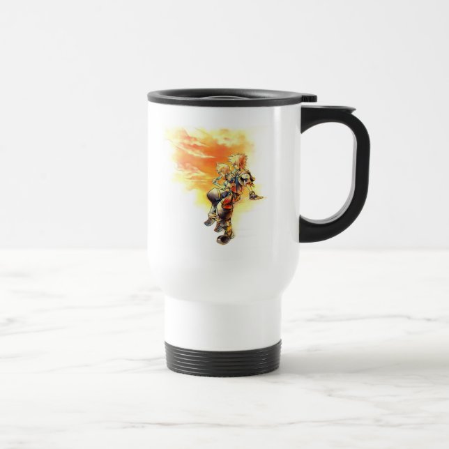 Kingdom Hearts II | Roxas & Sora Eating Ice Pops Travel Mug (Right)