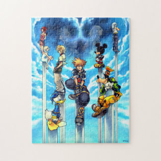 Kingdom Hearts II | Sora & Friends on Pillars Jigsaw Puzzle