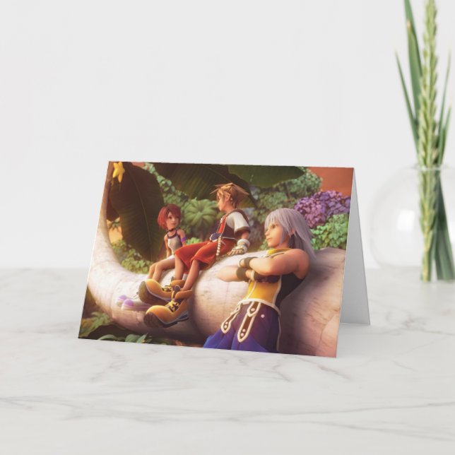 Kingdom Hearts | Kairi, Sora, & Riku Film Still Card (Front)