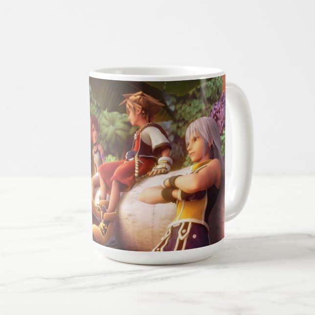 Kingdom Hearts | Kairi, Sora, & Riku Film Still Coffee Mug (Front Right)