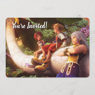 Kingdom Hearts   Kairi, Sora, & Riku Film Still Invitation