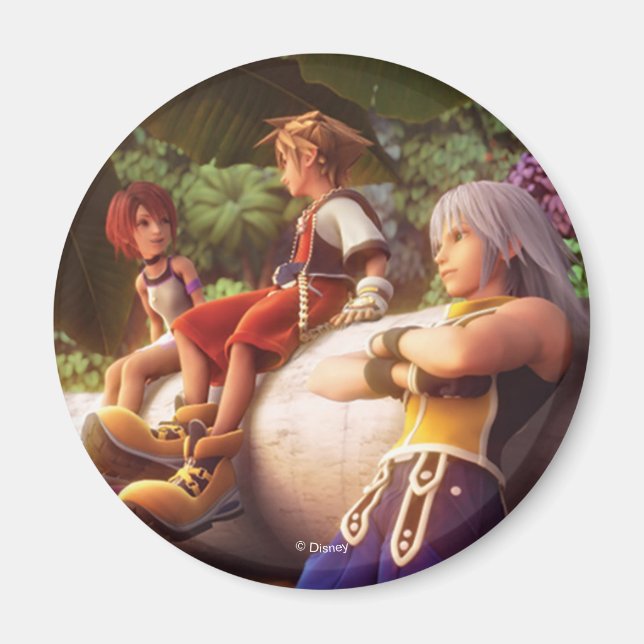 Kingdom Hearts | Kairi, Sora, & Riku Film Still Magnet (Front)