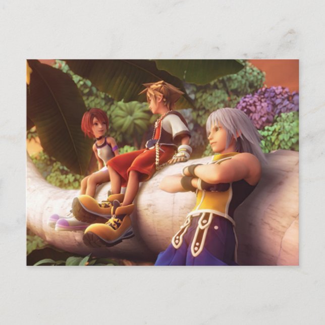 Kingdom Hearts | Kairi, Sora, & Riku Film Still Postcard (Front)