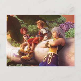 Kingdom Hearts   Kairi, Sora, & Riku Film Still Postcard