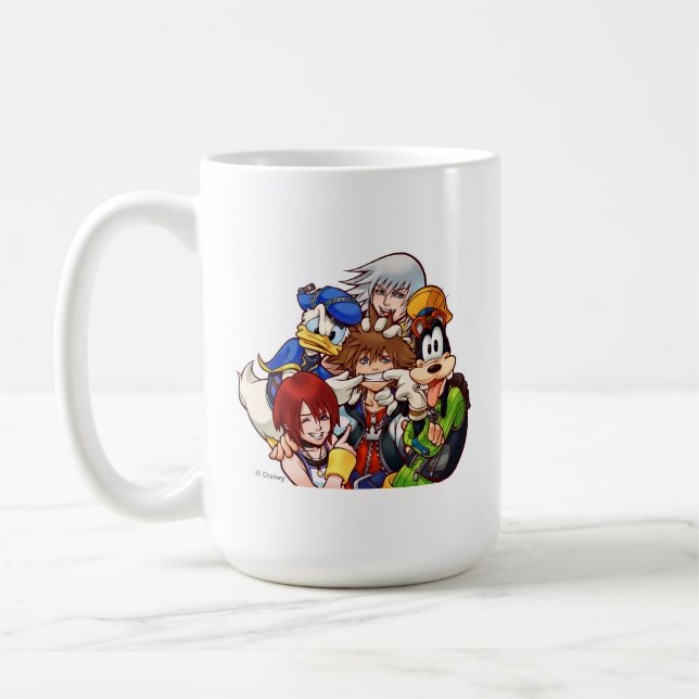 Kingdom Hearts | Main Cast Illustration Coffee Mug (Left)