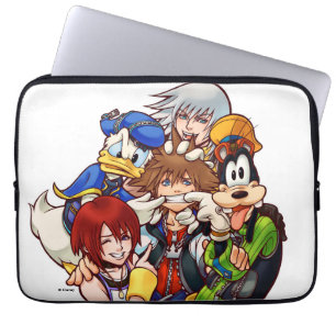 Kingdom Hearts   Main Cast Illustration Laptop Sleeve