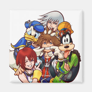 Kingdom Hearts Main Cast Illustration Magnet