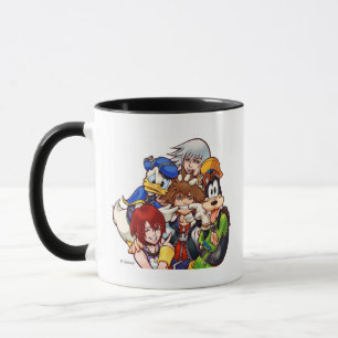Kingdom Hearts Main Cast Illustration Mug