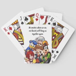 Kingdom Hearts Main Cast Illustration Poker Cards