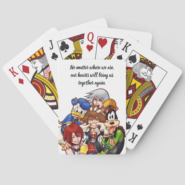 Kingdom Hearts | Main Cast Illustration Poker Cards (Back)