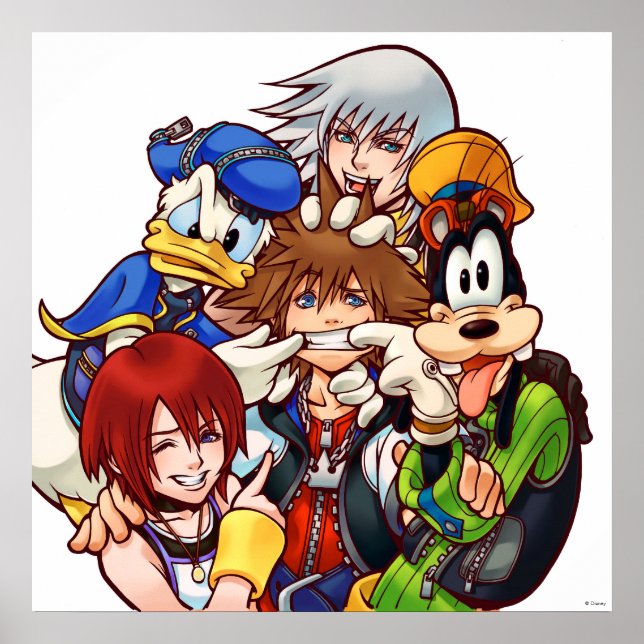Kingdom Hearts | Main Cast Illustration Poster (Front)