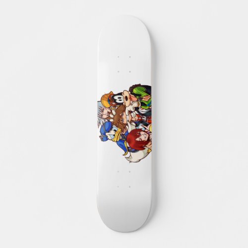 Kingdom Hearts  Main Cast Illustration Skateboard