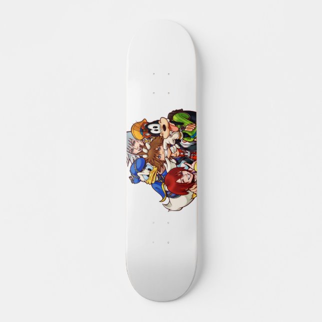 Kingdom Hearts | Main Cast Illustration Skateboard (Front)