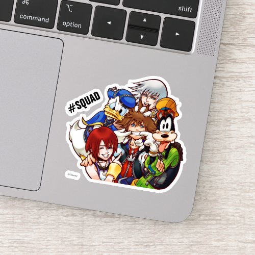 Kingdom Hearts  Main Cast Illustration Sticker