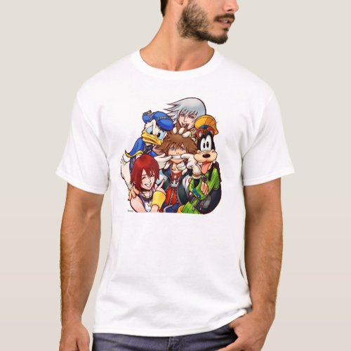 Kingdom Hearts  Main Cast Illustration T_Shirt