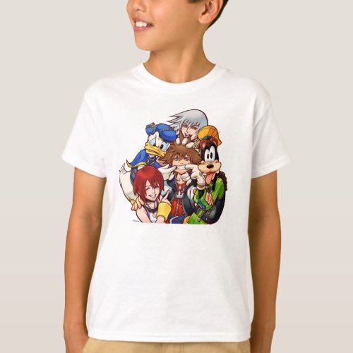 Kingdom Hearts  Main Cast Illustration T_Shirt