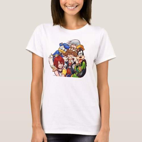 Kingdom Hearts  Main Cast Illustration T_Shirt