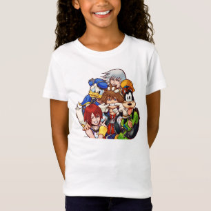Kingdom Hearts   Main Cast Illustration T-Shirt