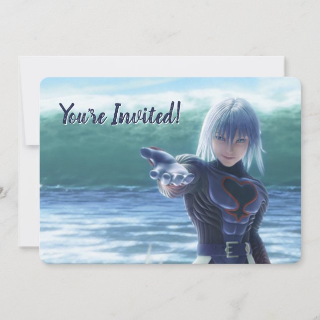 Kingdom Hearts | Riku In The Ocean Film Still Invitation (Front)