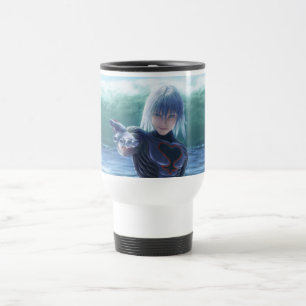 Kingdom Hearts Riku In The Ocean Film Still Travel Mug