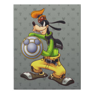 Kingdom Hearts   Royal Knight Captain Goofy Faux Canvas Print