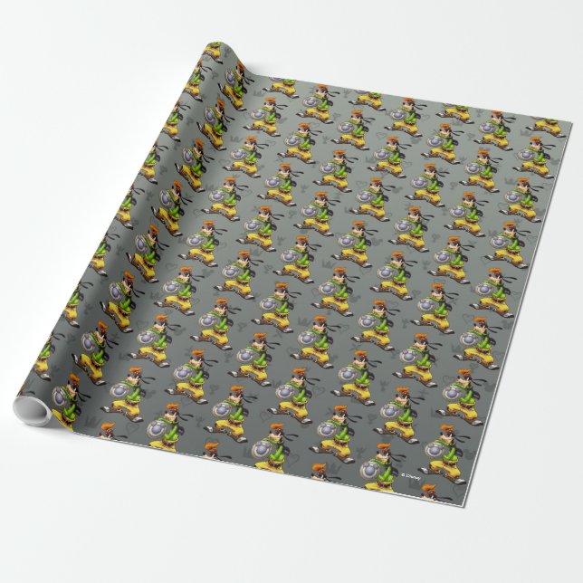 Kingdom Hearts | Royal Knight Captain Goofy Wrapping Paper (Unrolled)