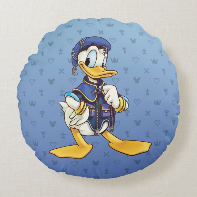 Kingdom Hearts | Royal Magician Donald Duck Round Pillow (Front)
