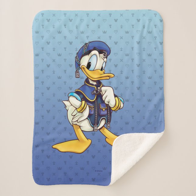 Kingdom Hearts | Royal Magician Donald Duck Sherpa Blanket (Front)