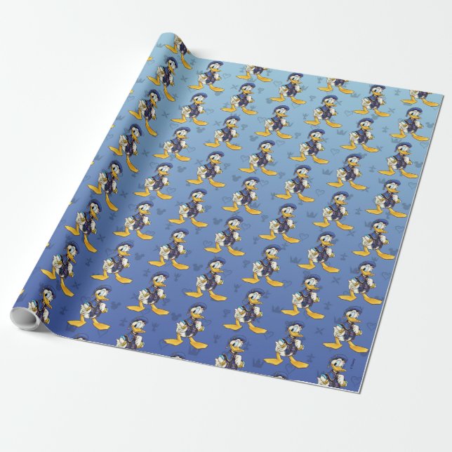 Kingdom Hearts | Royal Magician Donald Duck Wrapping Paper (Unrolled)