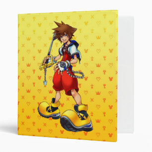 Kingdom Hearts Sora Character Illustration 3 Ring Binder