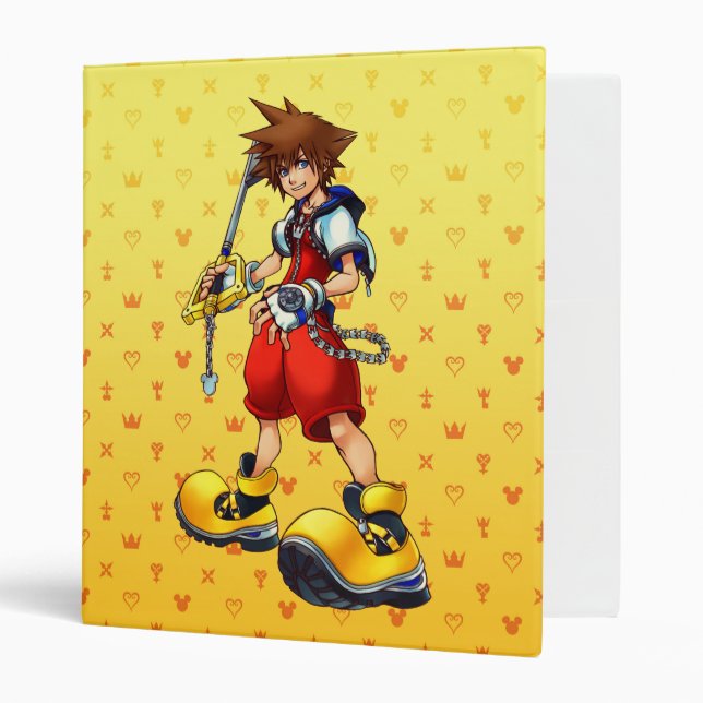 Kingdom Hearts | Sora Character Illustration 3 Ring Binder (Front/Inside)