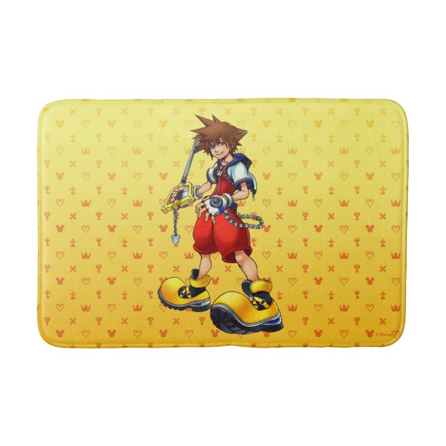 Kingdom Hearts | Sora Character Illustration Bath Mat (Front)
